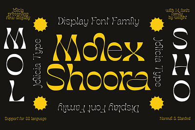 Molex Shoora | Reverse Contrast Font | Free To Try Font badge logo font family free font lettering logotype old school font retro family retro font reverse contrast typography font vintage vintage font