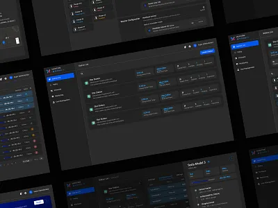 IoT Platform Dark design platform ui web