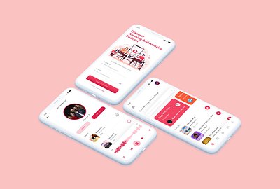 Podcast App UI app branding design graphic design illustration logo mobileapp ui ux vector