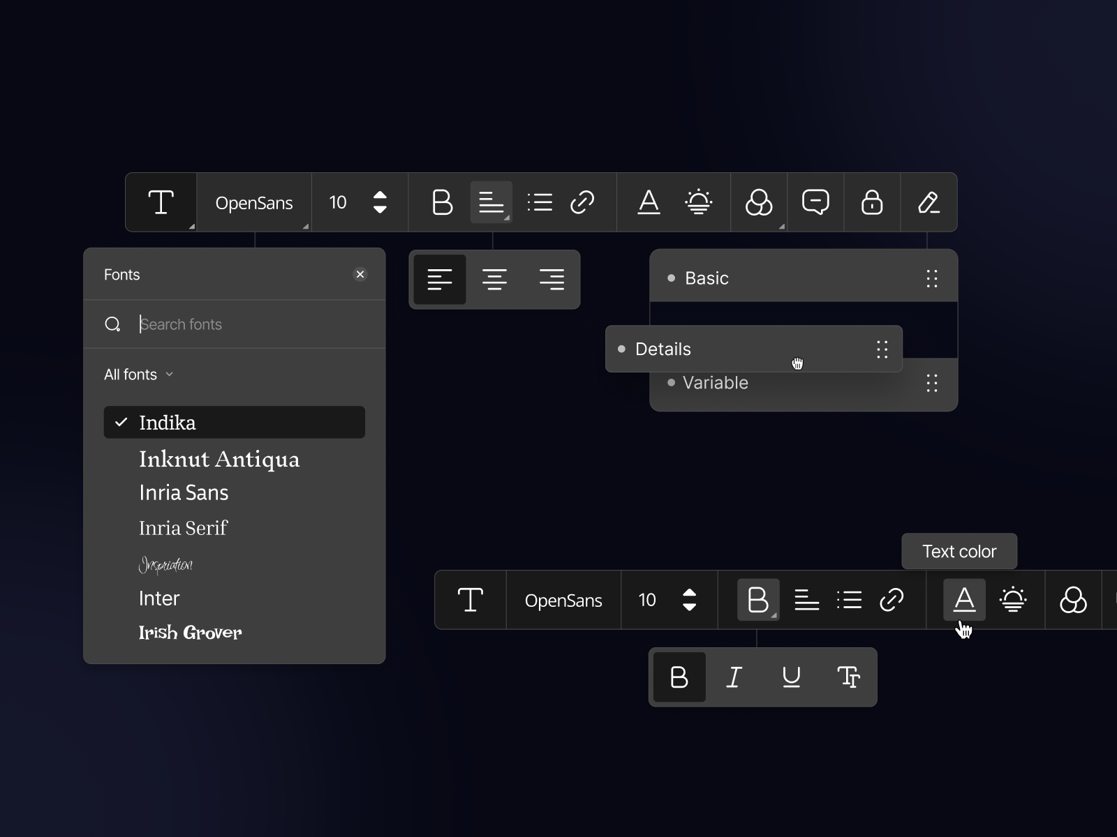 Minimal Text Editor UI by Md Abir Hossain on Dribbble