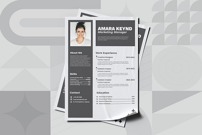 Minimalist Corporate Resume Design employer