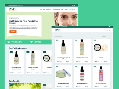 Cosmetic Minimalistic Store WooCommerce branding cosmetic brand design ecommerce store web designing wordpress