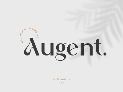 Augent Modern Sans Serif Font design display font ligature lowercase regular sans serif typeface typography uppercase