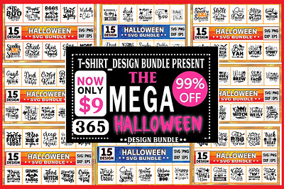 Halloween Mega Bundle halloween clipart logo motion graphics silhouette