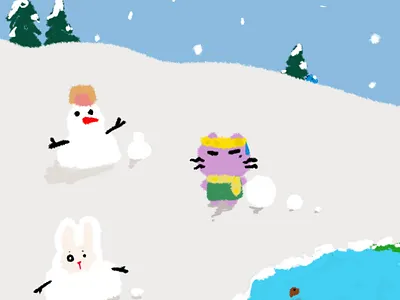 找到第三只小可爱呀 可爱 平面设计 插画