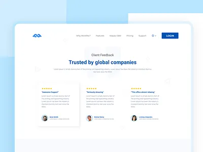 Testimonial page feedback quotes review page testimonial