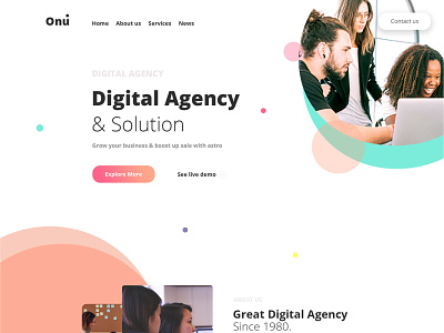 WordPress | Digital Agency | Elementor Pro 3d animation best design digital agency gym website illustration landing page logo ui website website design wordpress wordpress website