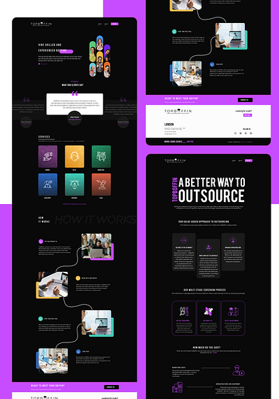 Topboffin Website UI Design figma service website uiux web ui design