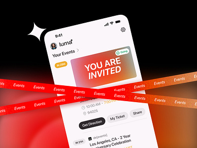 Daily UI - Events app daily ui design events app minimal my events screen ui ux