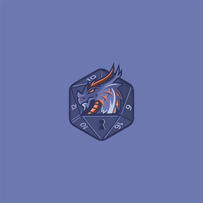 dice dragon design dice dragon game icon illustration play