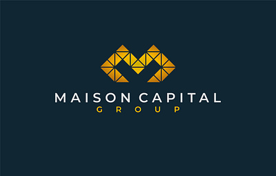 MAISON CAPITAL GROUP LOGO DESIGN branding business logo company logo design graphic design letter logo logo logo design m initial minimal monogram vector