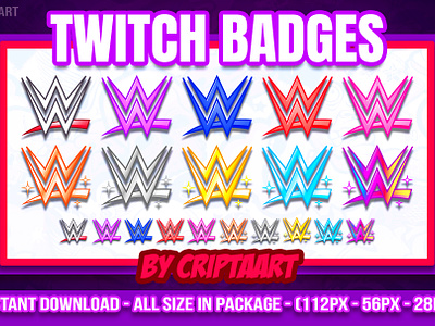 WWE Twitch Sub Badges, World Wrestling Bit Badges, emblem fight damianpriest hulk hogan laknight rhearipley rikflair the undertaker w badges wrestling mask wrestling video game stream wwe sub badges wwe twitch bit badges wwe twitch emotes