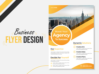 Corporate Business Flyer Design ads advertising agency brand identity branding business design flyer gradient graphic design handout leaflet marketing pamphlet print promo promotion