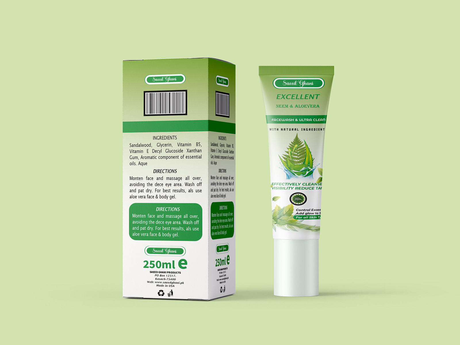 Facewash Label Design   Tube Label Design By Abu Jarra On Dribbble