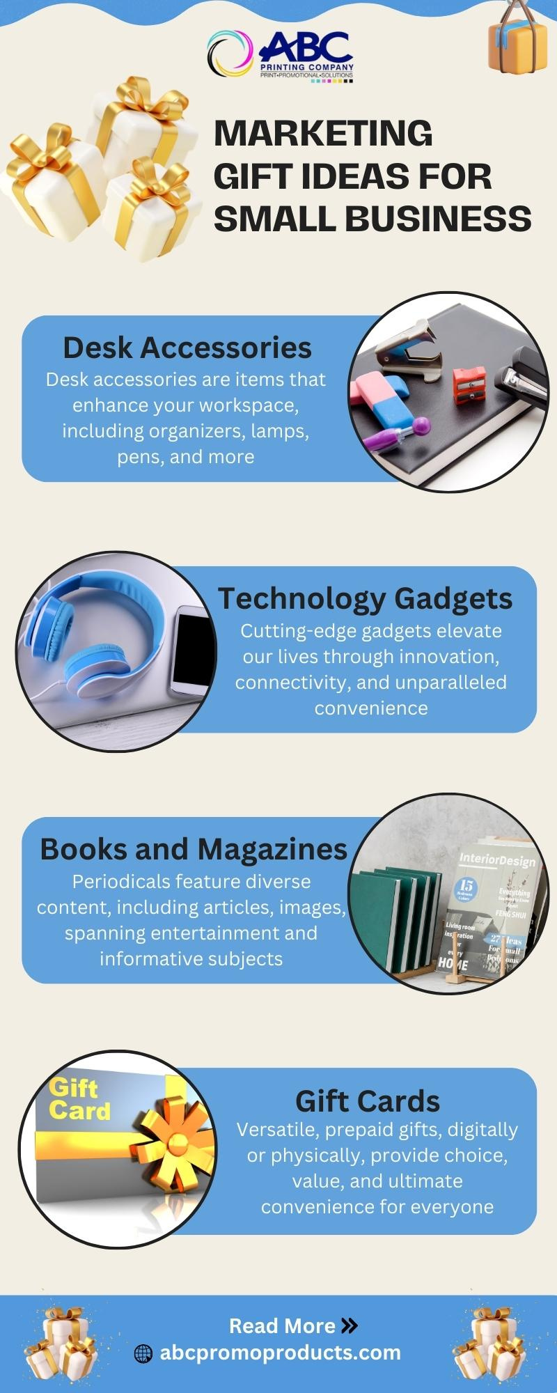 Great Marketing Gift Ideas For Small Business by ABC Printing Company