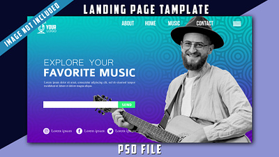 website landing page template graphic design mockup psd landing page web web banner web landing page website banner website landingpage website template