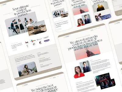 Glimmer Website Pages content content partner elegant kervin tan krvin landing page marketing marketing website philippines production ui ui design