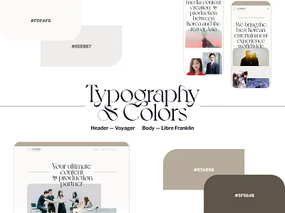 Glimmer Website — Typography & Colors colors content elegant kervin tan krvin landing page marketing page design philippines production typography ui design