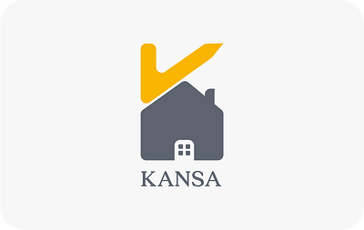 Kansa Logo architechture branding construction graphic design house logo