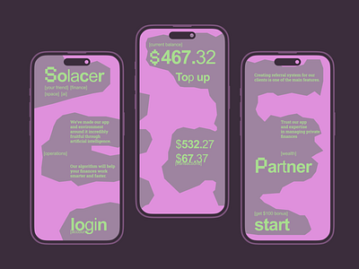 Solarce - Mobile App Concept app app concept banking concept design illustration mobile app product ui