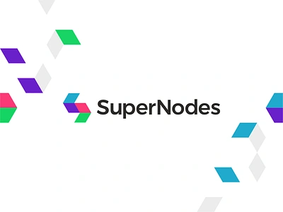 SuperNodes logo design: S letter, interactive arrows, blocks arrows blockchain blocks communication connection contracts digital dynamic interactive letter mark monogram logo logo design marketing network networking nodes s saas smart super