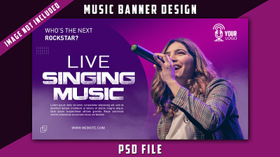 Music banner design artist banner banner banner design concert banne music banner music show podcast banner psd banner show banner singer