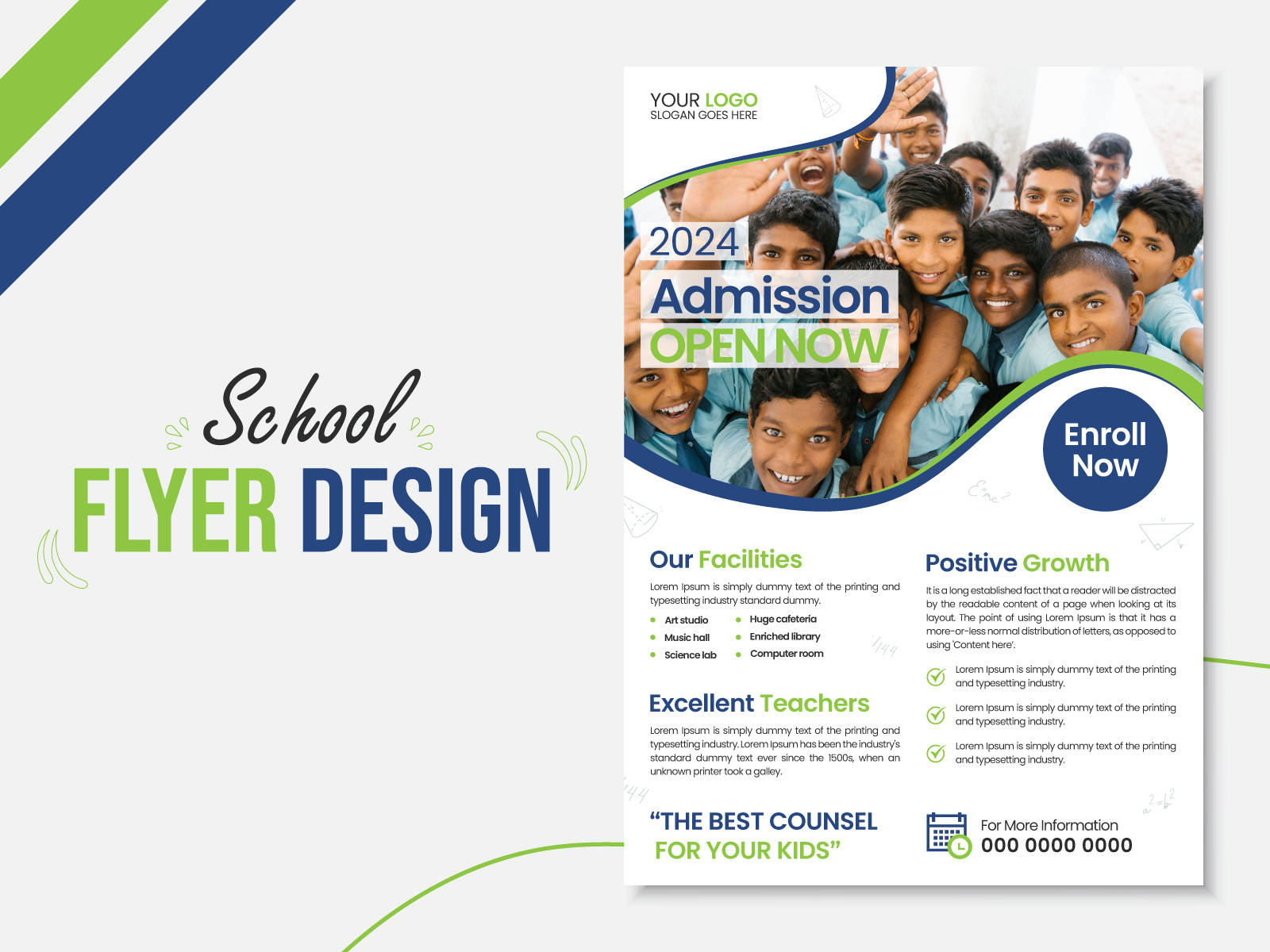 School Admission Flyer Design by Yeasin Hossain on Dribbble