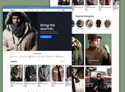 E-Clothing Store Web Ui Design clothing deign figma uiux design web ui design