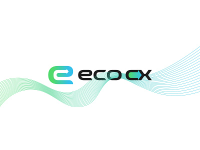 eco cx - Logo Design brand brand icon brand identity brand mark branding codeappan graphic design green and blue hvac hvac commissioning logo logo design logo project new zealand vector