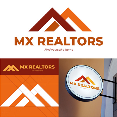MX Realtors branding graphic design logo