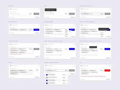 Sharing functionality admin dropdown input modal permissions product design roles sharing tooltip ui ui design ux ux design web app