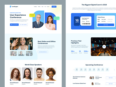 Conference website design adminmart booking calendar conference design events free landing page pass theme ui website