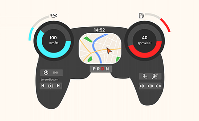 Car Interface - Daily UI 034 app car car interface carinterface dailyui dailyui034 design figma gps interface mobile ui uidesign uix101 ux web