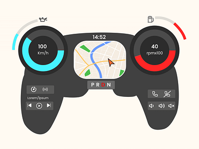 Car Interface - Daily UI 034 app car car interface carinterface dailyui dailyui034 design figma gps interface mobile ui uidesign uix101 ux web