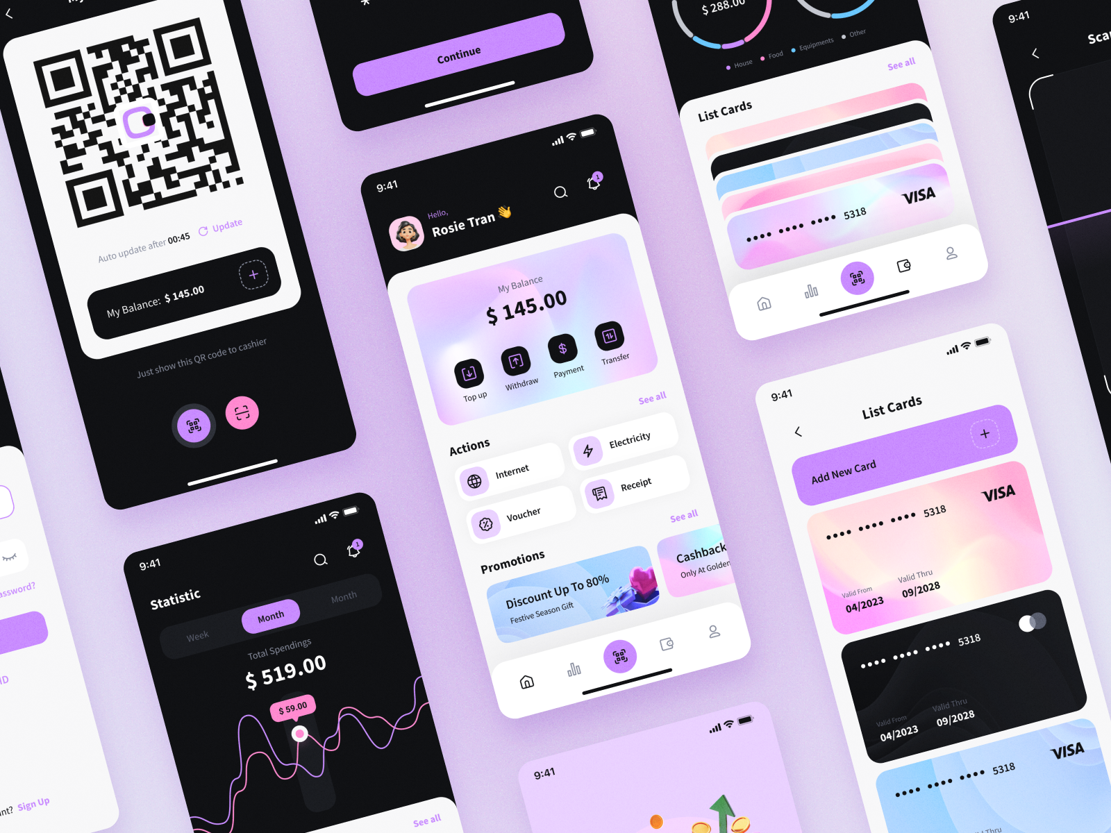 Payme E Wallet Mobile Application app cards e wallet mobile app mobile design mobile ewallet pay payme payment qr code scan statistic topup transfer ui ui design uiux uiux design uxui withdraw