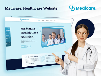 Medicare - Healthcare Website branding creative css doctor doctor website health website healthcare websites hospital website html html website medical doctor website medical website medicare top medial website trending website ui unique website web design websites