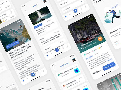Travel Mobile App design figma ios mobile travel ui