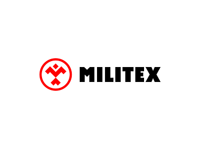 MILITEX brand identity branding design emblem fighter geometric graphic design icon identity lettering logo logotype m letter logo man mark military monogram simple soldier symbol