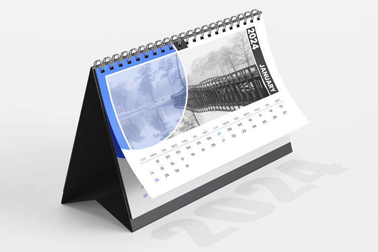 calendar template design by Tanmoy Topu on Dribbble