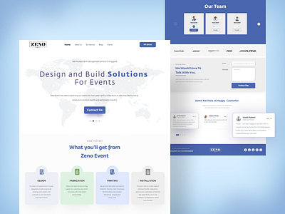 Event Management Service - Website Design event design events graphic design icon illustration vector web ui design website ui