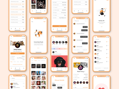 Social Mobile App design ios mobile social ui