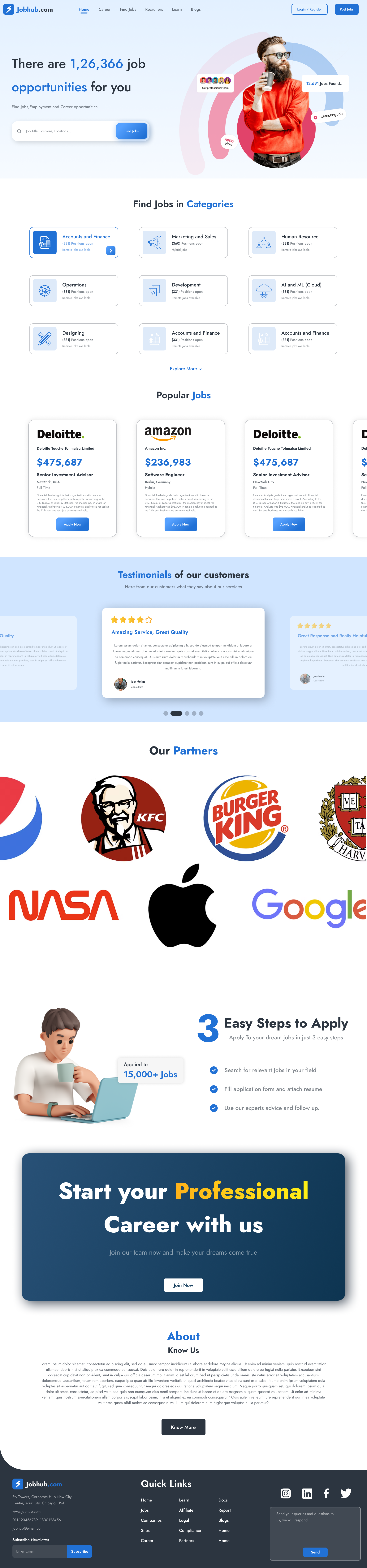 Job Listing Website Full UI Design app design app interface branding creative design design dribbble portfolio dribble graphic design illustration job listing job portal website job website logo modern web design portfolio responsive website responsive website design social media design ui uiux