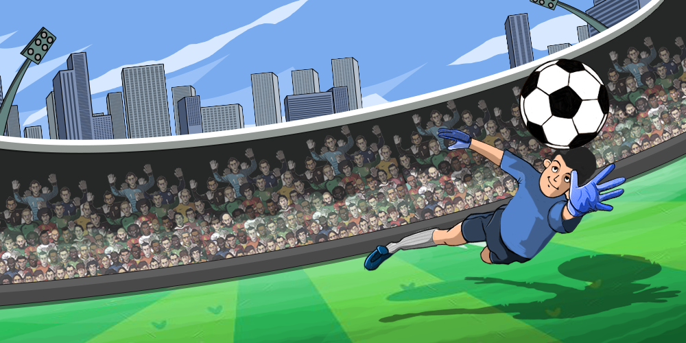 Golden Goalie footbal game game kit game ui game ui design gui soccer game concept soccer game design soccer game ui web game