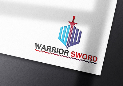 Warrior Sword logo design 3d branding creative logo graphic design letter logo logo logo design modern logo motion graphics professional logo simple logo sword logo unique logo