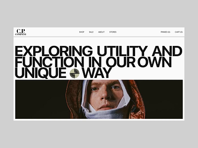 C.P. COMPANY | E-commerce | Website concept animation design ui ux web