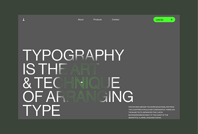Typography is the art & technique of arranging type. design exploration font type typography web design webdesign website