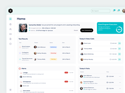 Patient Care and Medical Diagnosis Dashboard branding creative design figma ui ux web