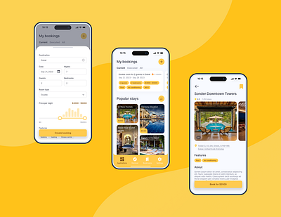 Booking Service Mobile App app design product design ui uiux design ux