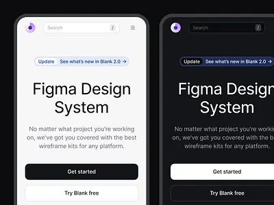 Blank 2.0 craftwork dashboard design design system figma landing ui ui kit web website