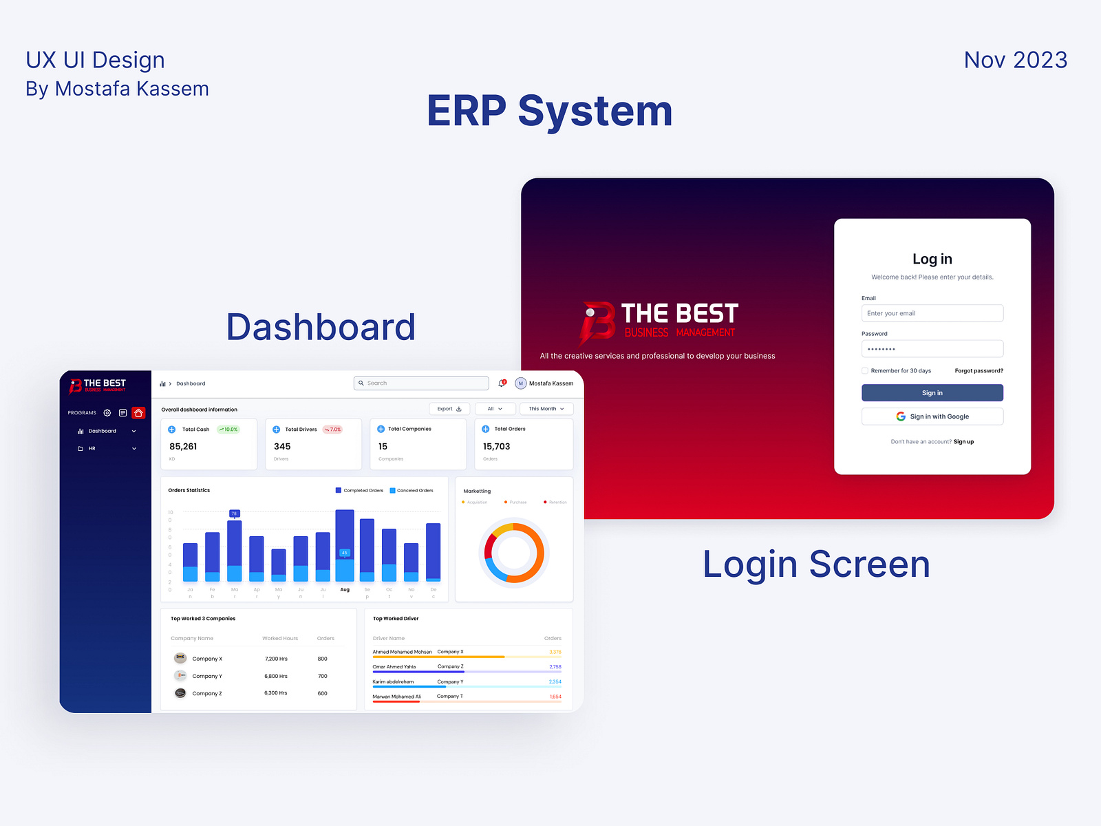 ERP System Design by Mostafa Kassem on Dribbble